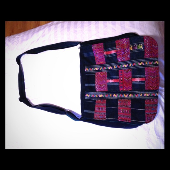 Cross band boho purse