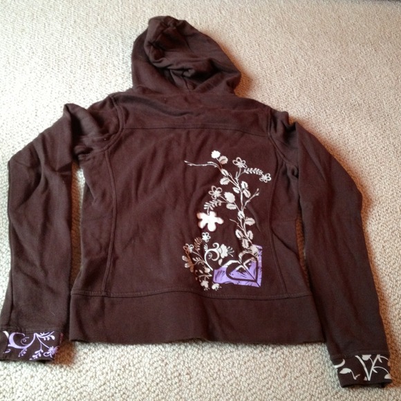 Brown Roxy zip-up jacket