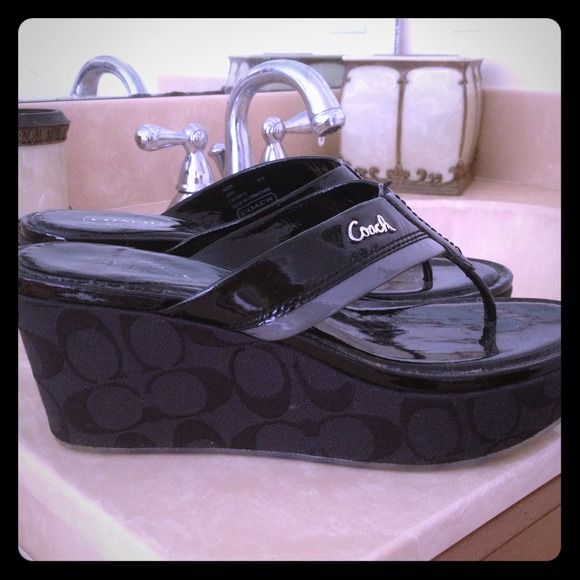 Coach wedge thing sandals