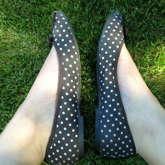 Aero brown polka dot flats - Picture 2 of 3