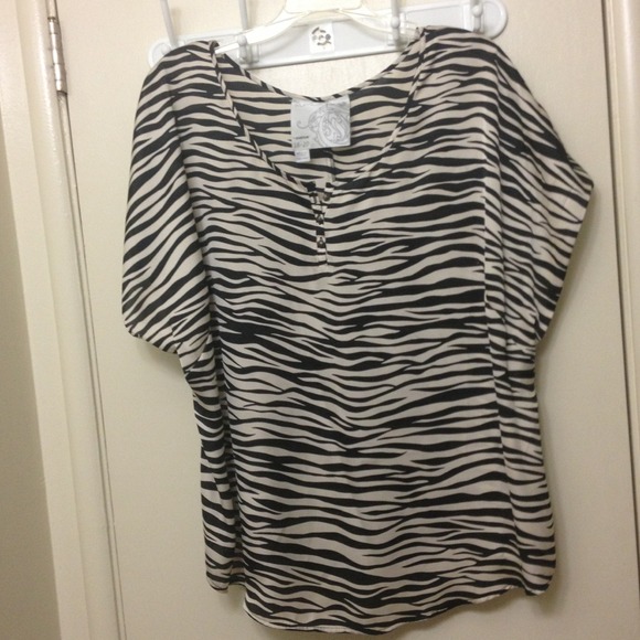 Zebra pattern top & Purple star top For @Kimick