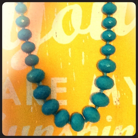 Turquoise statement necklace