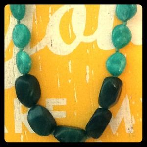 Mint and jade statement necklace