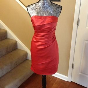 David's bridal Coral Dress