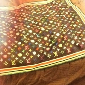 💯Authentic LV multicolor Scarf