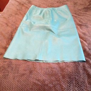 Sold❗❗Turquoise Leather skirt
