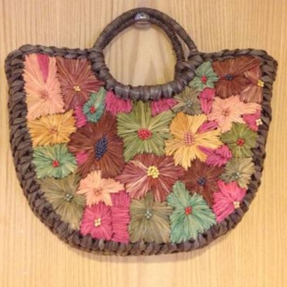 🚫Reserved🚫 H&M straw, woven basket purse/tote.