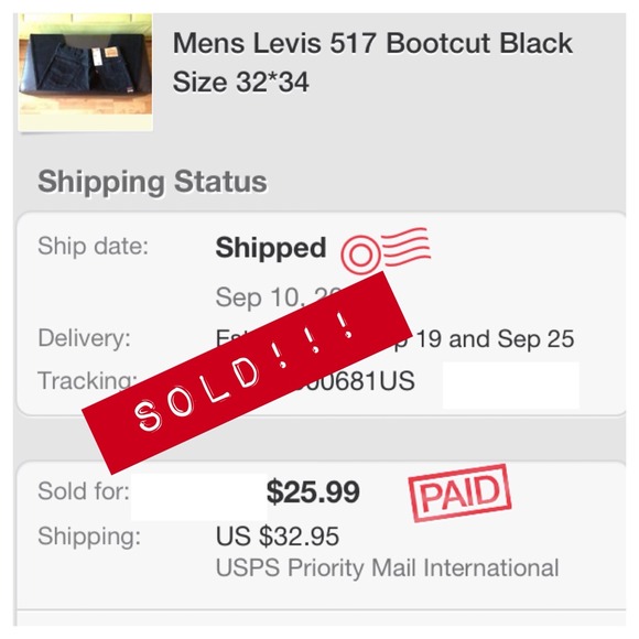 Men's black Levis 517 🚫Trade