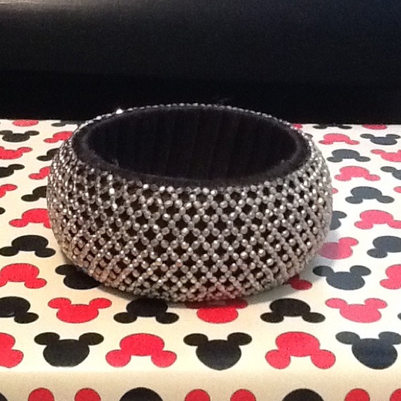 Black and silver bracelet