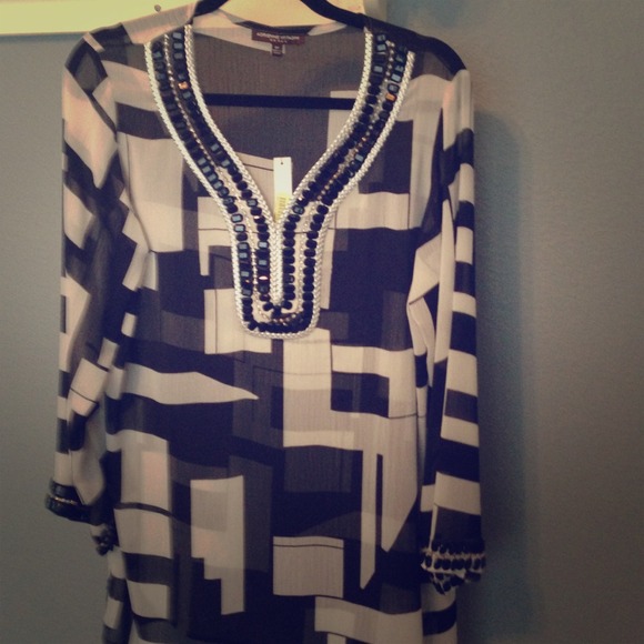 Cute sheer tunic