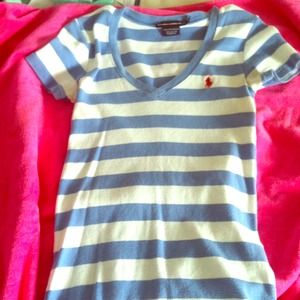 🎉Trade for @x0sadee 🎉 Striped Ralph Lauren Polo