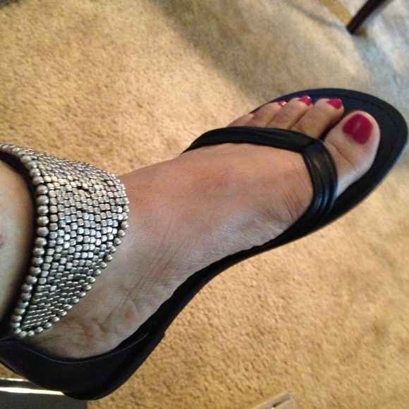 Black Boogie Sandals/.  SOLD SOLD. SOLD