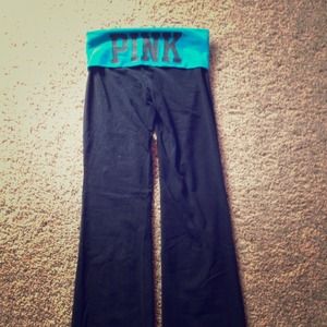 Victoria's Secret yoga PANT. Fold over boot-cut.