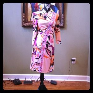 Beautiful Tangerine Emilio Pucci "like" dress.