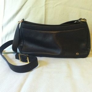 Dark blue leather purse