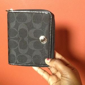 Black Coach Wristlet