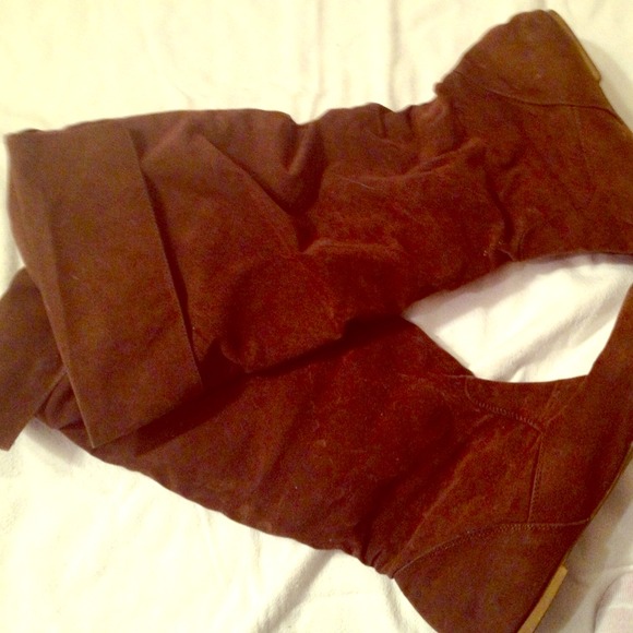 Tall brown boots