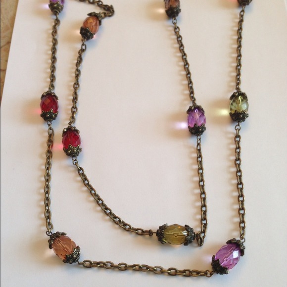 Multicolored beaded necklace
