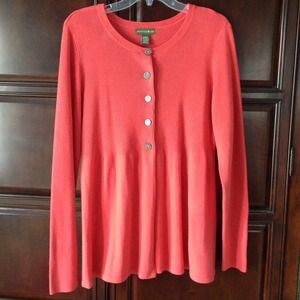 *Reserved* Half button sweater