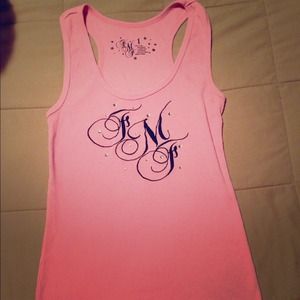 FMF pink racerback tank top, large