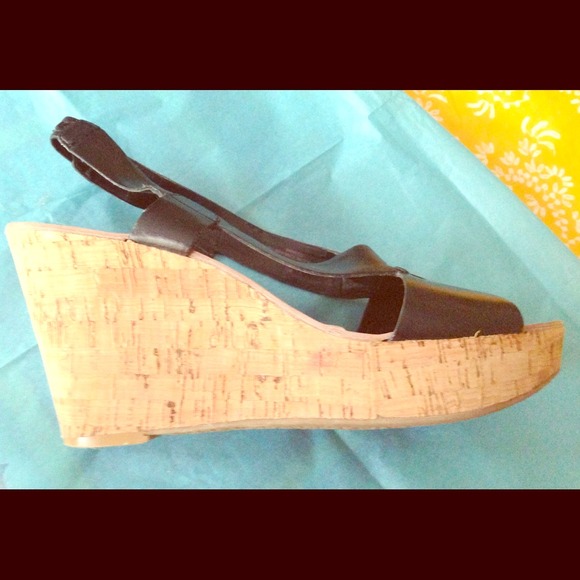 Nine West Black Wedges