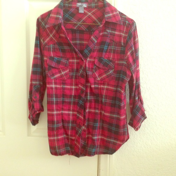 Red plaid shirt