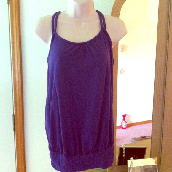 Dark purple maternity tank