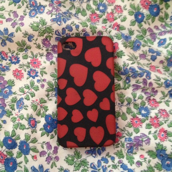 J Crew heart 4/4s phone case