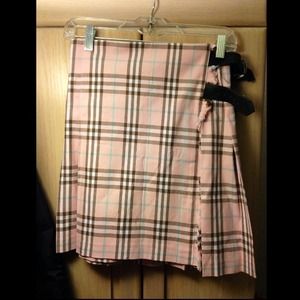 Reduced!! BURBERRY Pink Nova Check Skirt