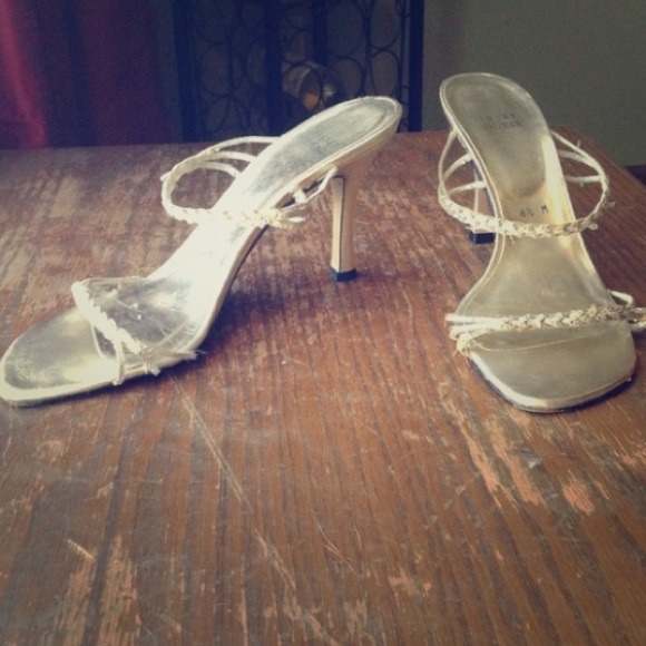 Stuart Weitzman Metallic Sandals