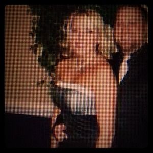 Back and white cocktail dress