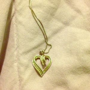 Diamond heart necklace