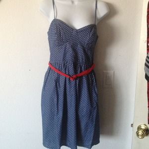 ❌SOLD❌ spaghetti strap dress in denim blue