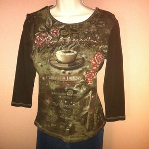 Brown cappuccino tee