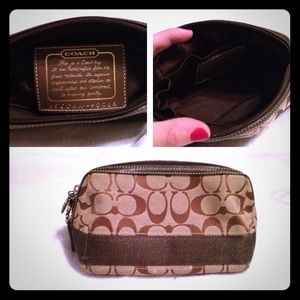 Coach makeup bag