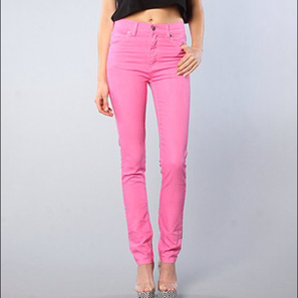 🚫SOLD🚫 Cheap Monday Neon Pink Jeans