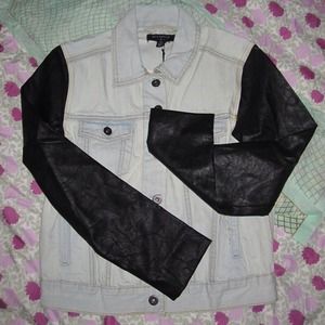 byCORPUS Denim and Leather Jacket
