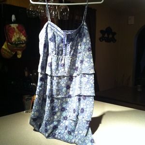 American Eagle Ruffled Chiffon Dress