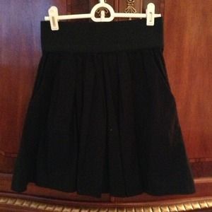 aqua black skirt