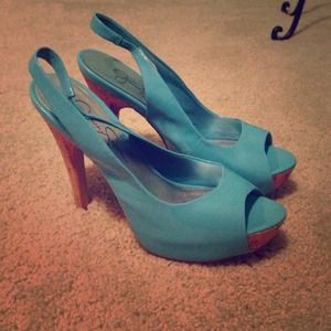 Aqua heels