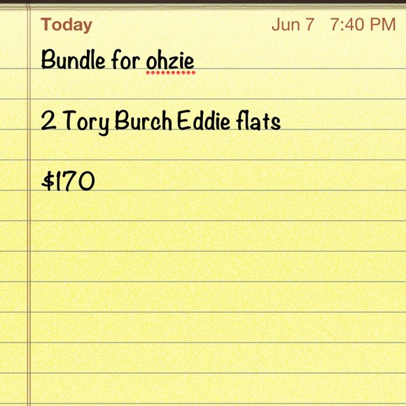 Bundle of Tory Burch flats for ohzie