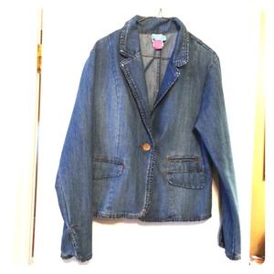 Denim blazer
