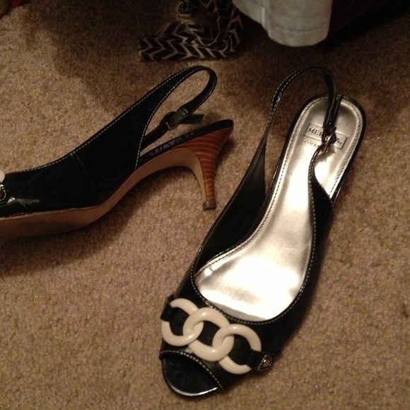 Bundle Black with white heels 8.5  & black heels 8
