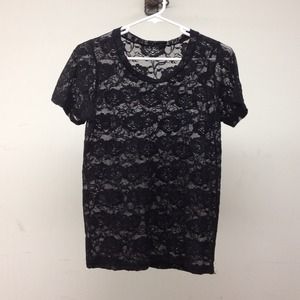 *Reduced* Flower Patterned Lace Shirt