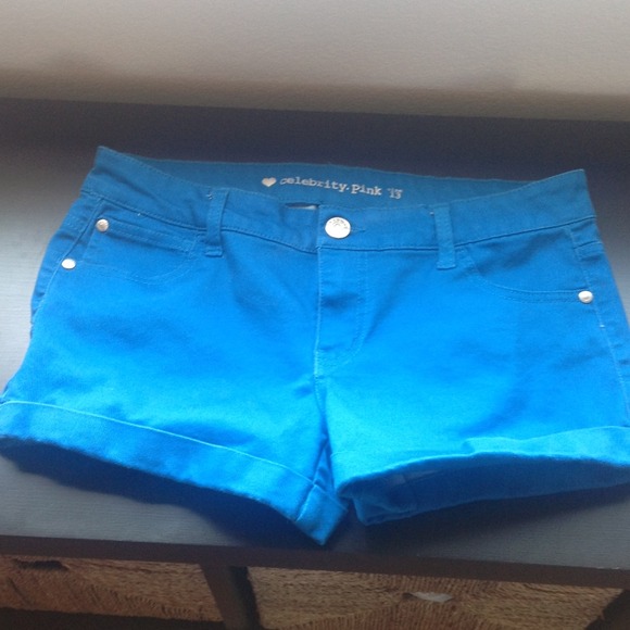 TRADED*******Celebrity pink blue shorts 13 - Picture 4 of 4