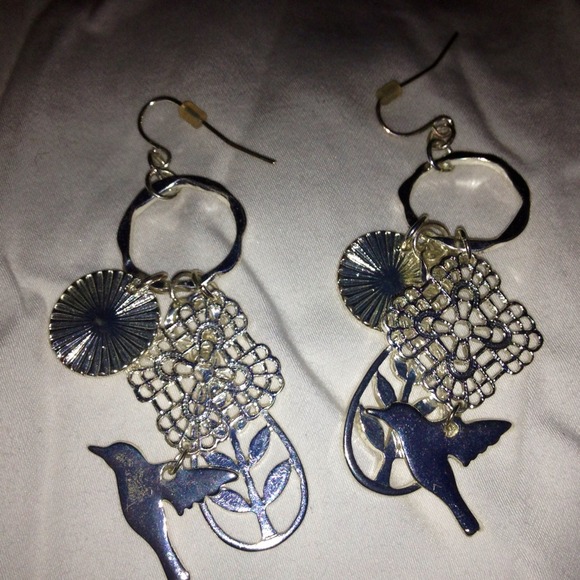 Silver bird earrings from Lane Bryant