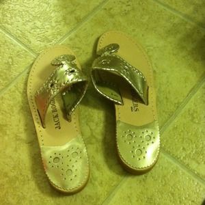 Jack Rogers Silver Sandals