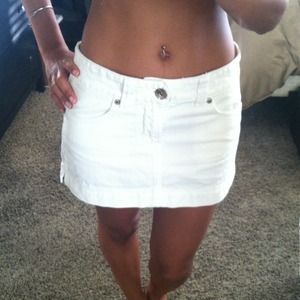 ☀NWOT White Denim Skirt☀