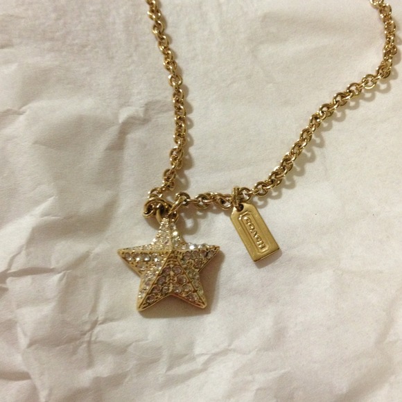 ❗Sold❗ Coach pave star necklace - Picture 2 of 6