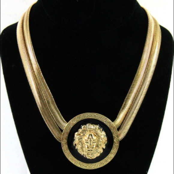 Lionhead double chain necklace